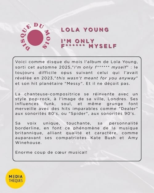 disque du mois lola texte